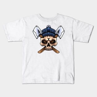 Skull Lumberjack Kids T-Shirt